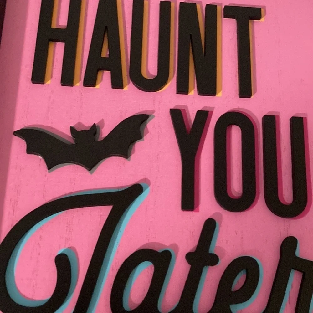 COPY - Target Halloween 2023 Haunt You Later Hanging Sign